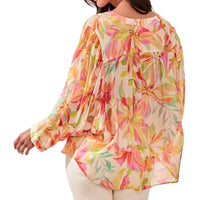 Tribal - Flowy Dolman Sleeve Blouse