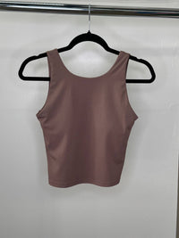 Z Supply Women's Aspen Longline Top in deep taupe - women's shirt