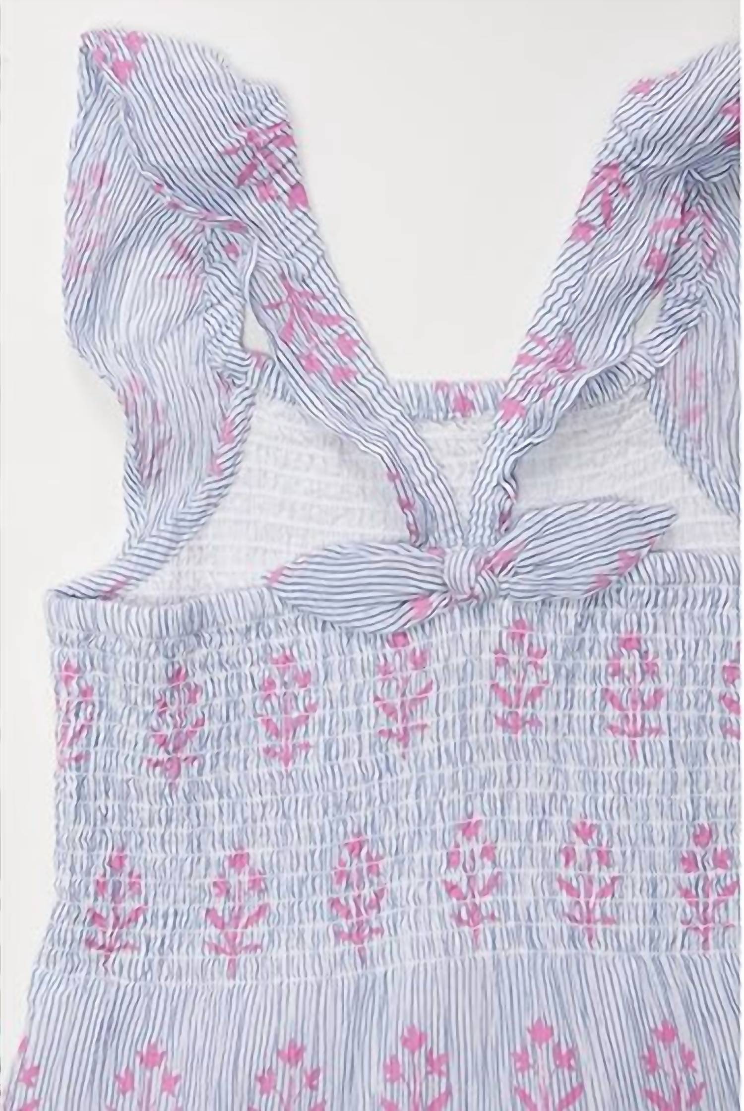Hatley - Girl's Wildflower Seersucker Smocked Dress