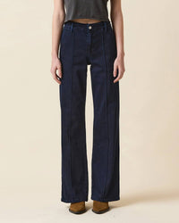Le Jean - Pintuck Straight Leg Trousers
