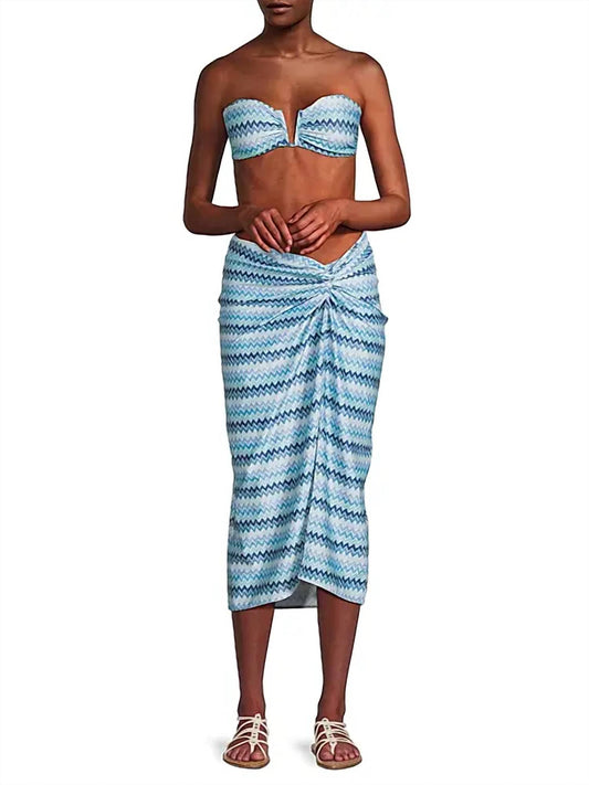 Ramy Brook - Xana Chevron Coverup Skirt