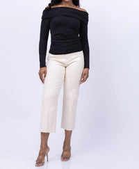 L'Agence - Wanda Coated Wide Leg Jeans