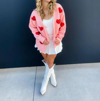 Blakeley - Be Mine Sequin Heart Cardigans