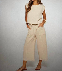 Kylie Paige - Cotton Gauze Drawstring Pants