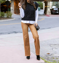 Grace And Lace - Cable Knit Sweater Vest