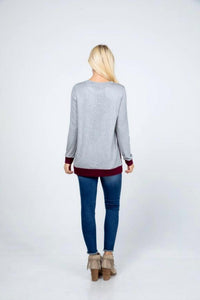 Acting Pro - Christmas Reindeer Sequin Long Sleeve Top