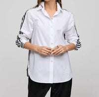Hinson Wu - Long Sleeve Stripe Back Oversized Shirt