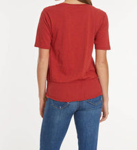 Mododoc - Half Sleeve Mixed Media Top