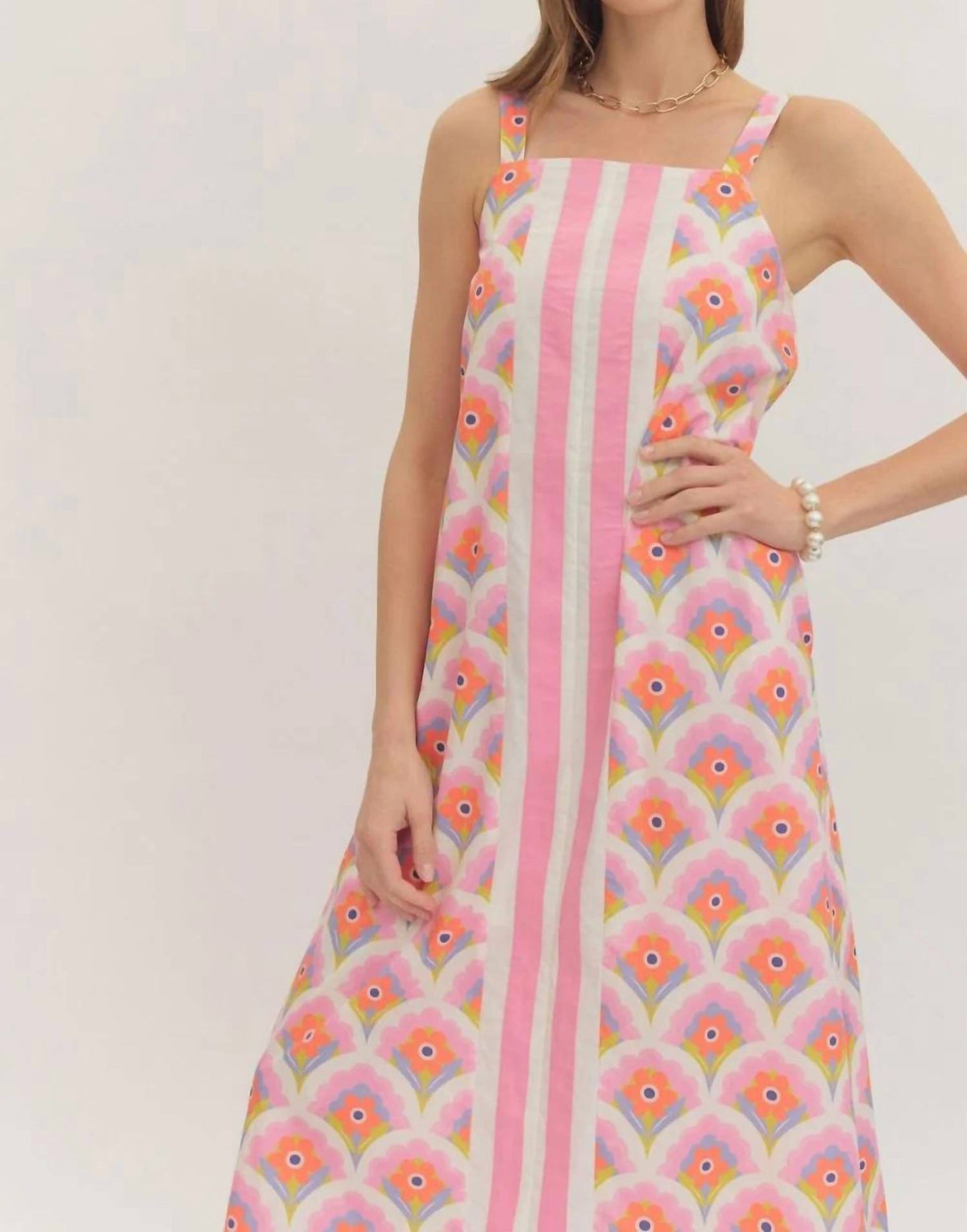 Entro - Nina Floral Midi Dress
