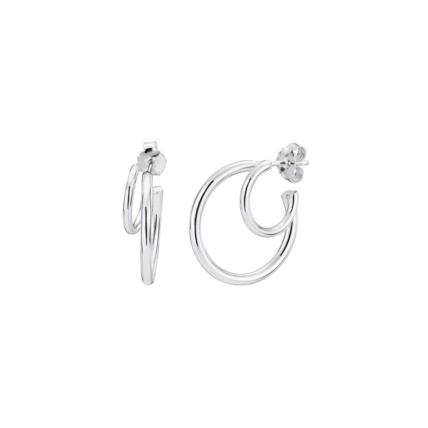 Gold & Honey - Women's Double Hoop Earrings