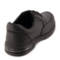 Ferrato Men's Professional Flat Leather Shoes in black - men's sneaker - detail view