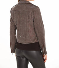Frank Lyman - Women's Sparkle Moto Jacket