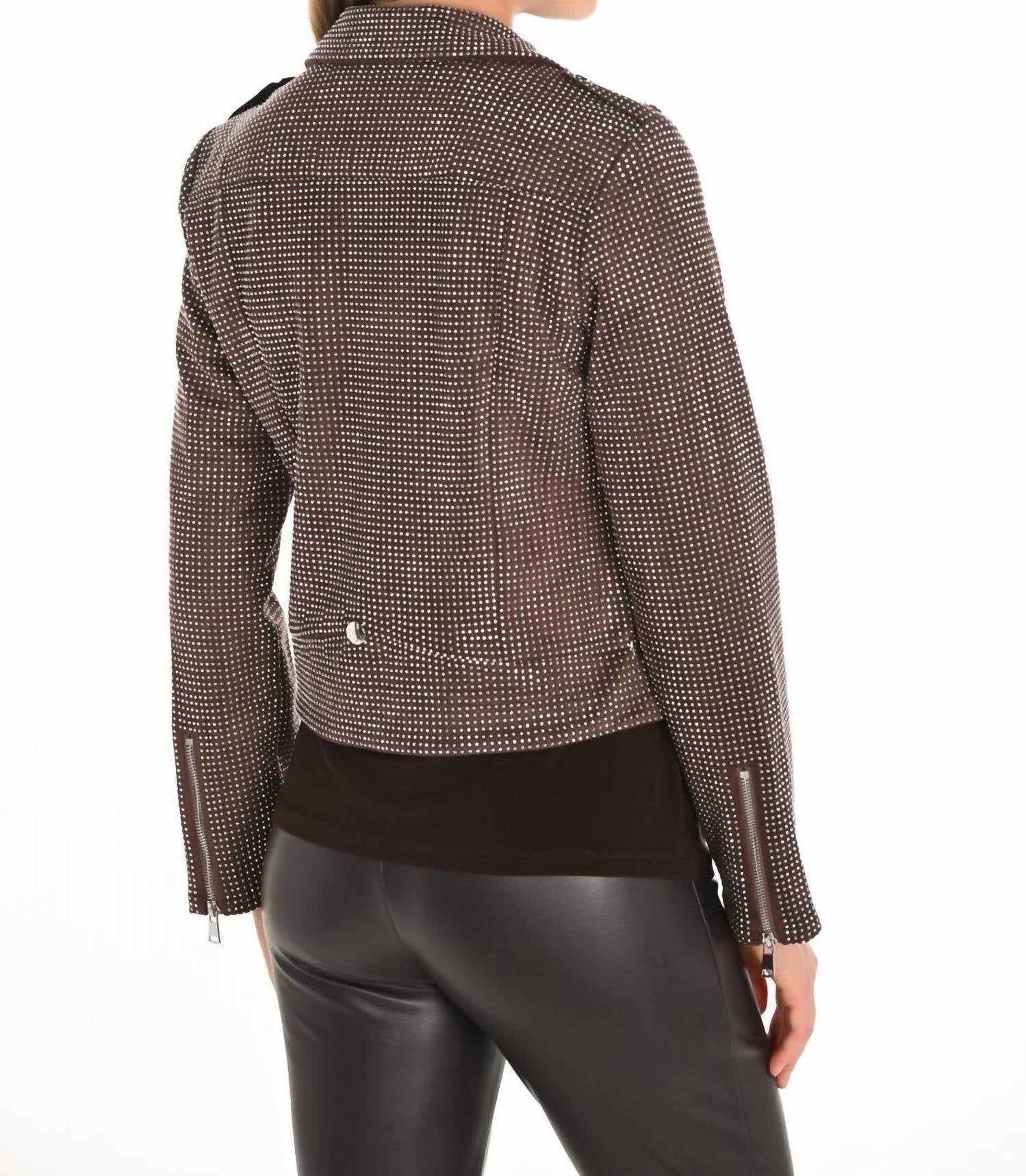 Frank Lyman - Women's Sparkle Moto Jacket
