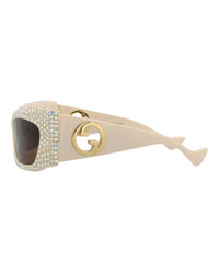 Gucci - Women's Shield-frame Recycled Acetate Sunglasses