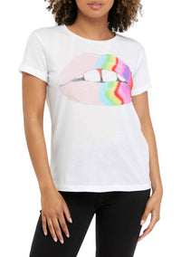 Chaser - Rainbow Lips Short Sleeve Graphic Tee