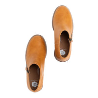 YELLOWBOX Women's Ankara Wedge Ankle Boot in tan - women's shoe - detail view