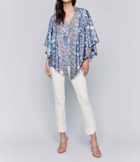 Charlie B - Printed Satin Kimono
