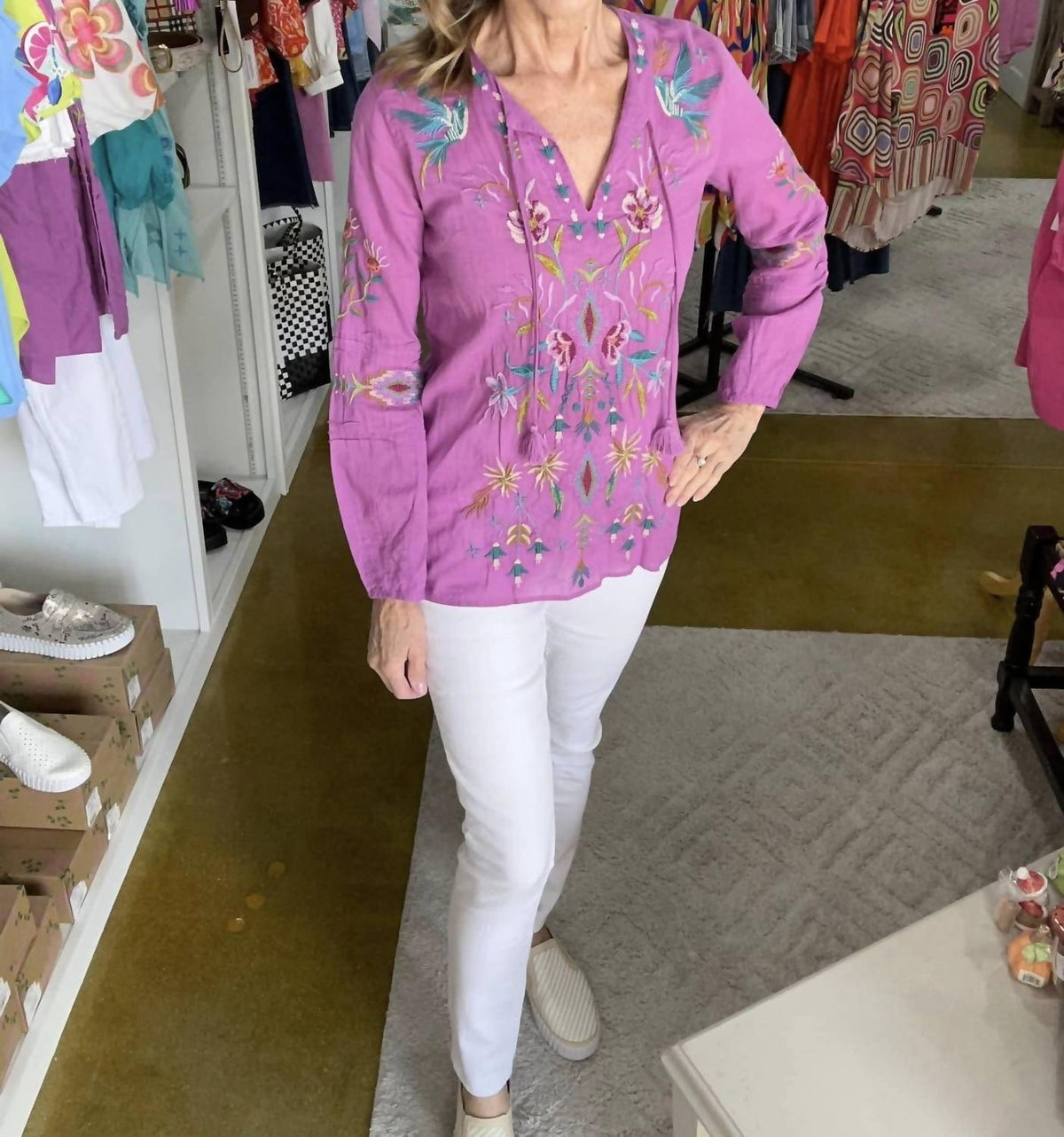 Johnny Was - Gabriella Pintuck Blouse