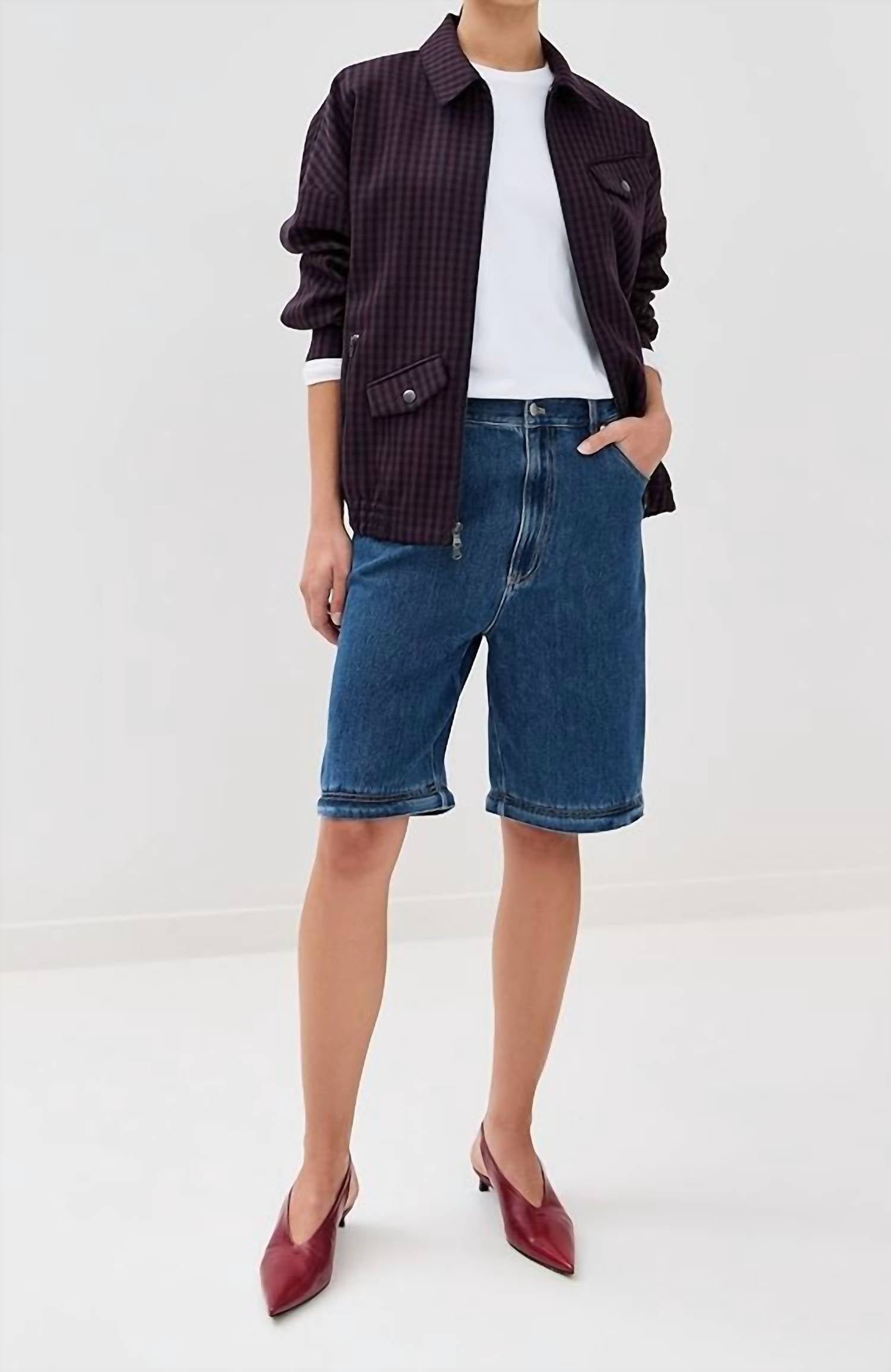 Tibi - Lars Denim Convertible Zip Jean