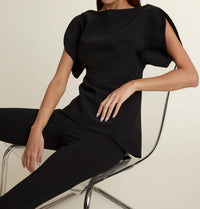 Klesis - Hepburn Boat Neck Top