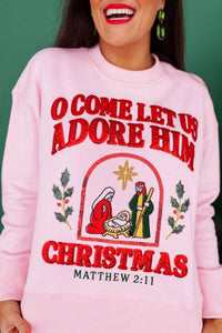 Brianna Cannon - O Come Let Us Adore Him Sweatshirt