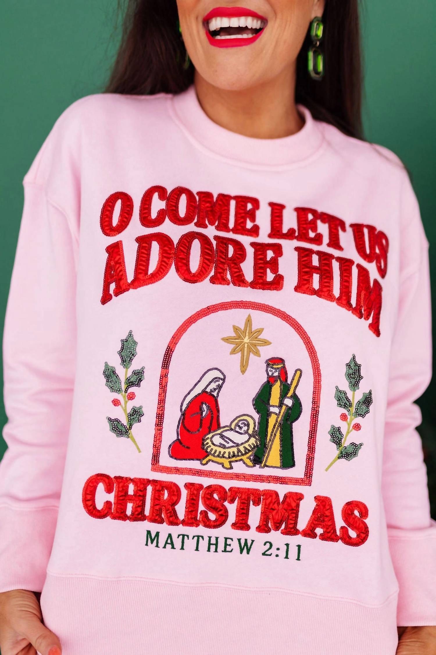 Brianna Cannon - O Come Let Us Adore Him Sweatshirt