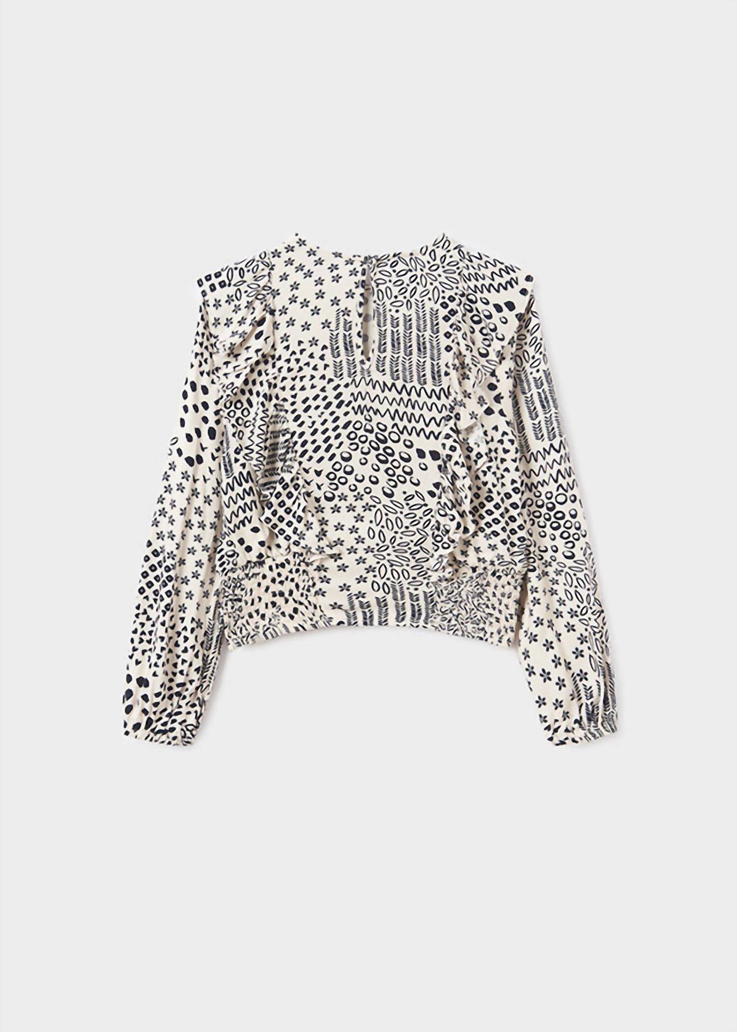 Mayoral - Girls' Abstract Printed Blouse