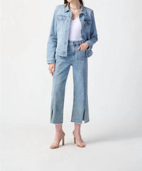 Joseph Ribkoff - Embellished Culotte Jean Pants