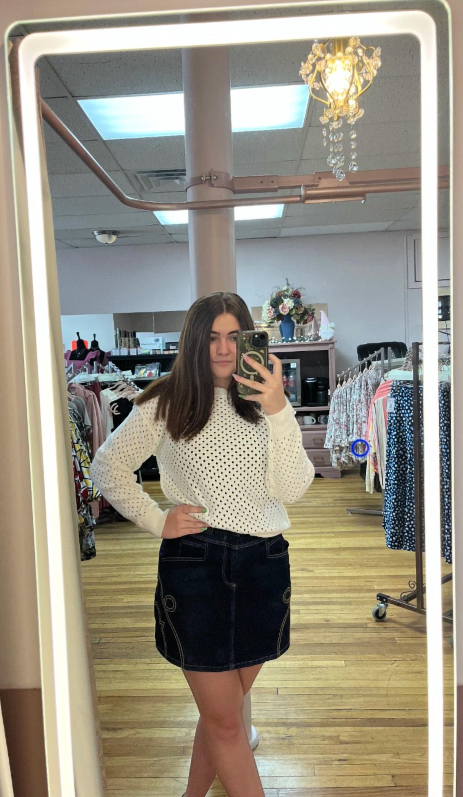 She + Sky - Cow Girl Mini Skirt
