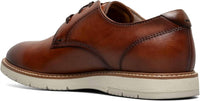 Florsheim Men's Vibe Plain Toe Oxford in cognac - men's shoe - detail view
