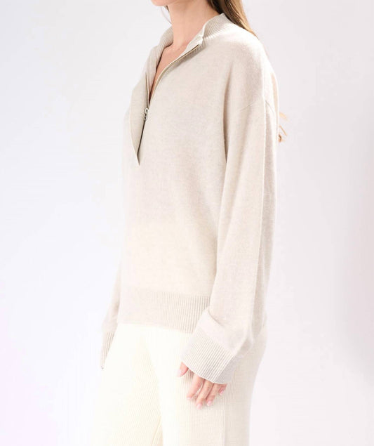 Cashmere Clouds - Quarter Zip Cashmere Sweater