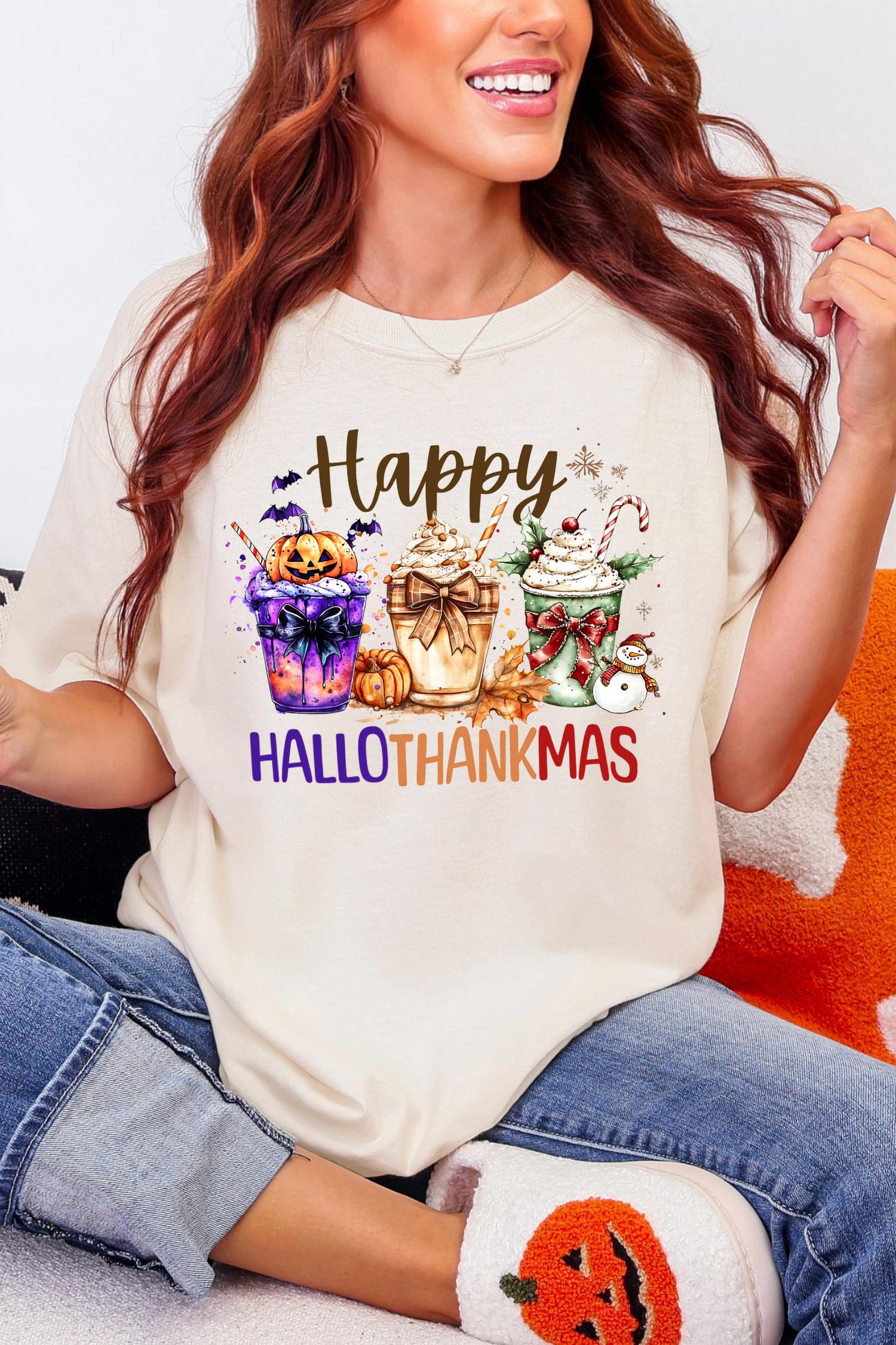 Comfort Colors - Hallothankmas Beverages Tee