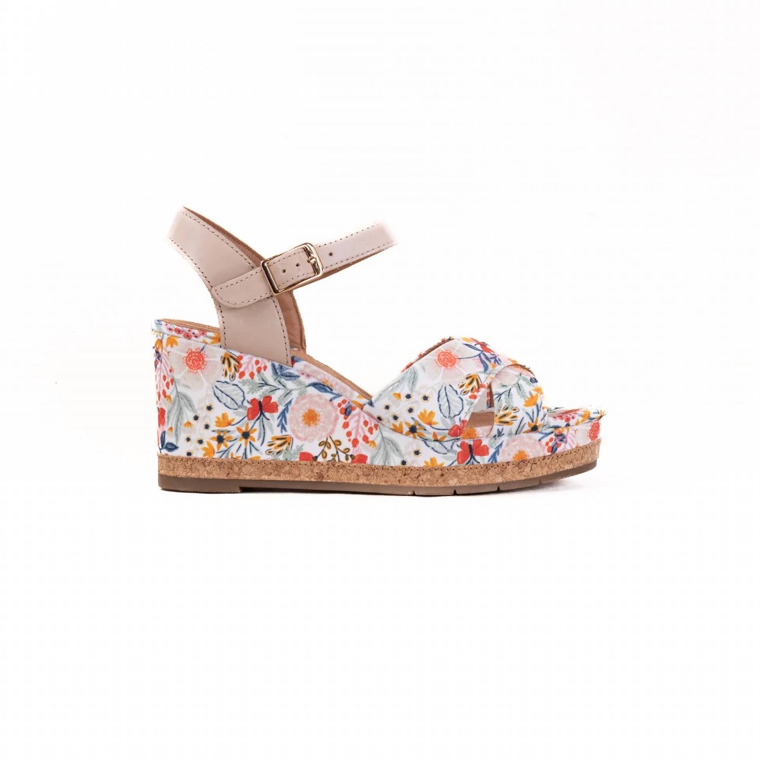 Clarks - Women's Chicly Floral Wedge Sandal