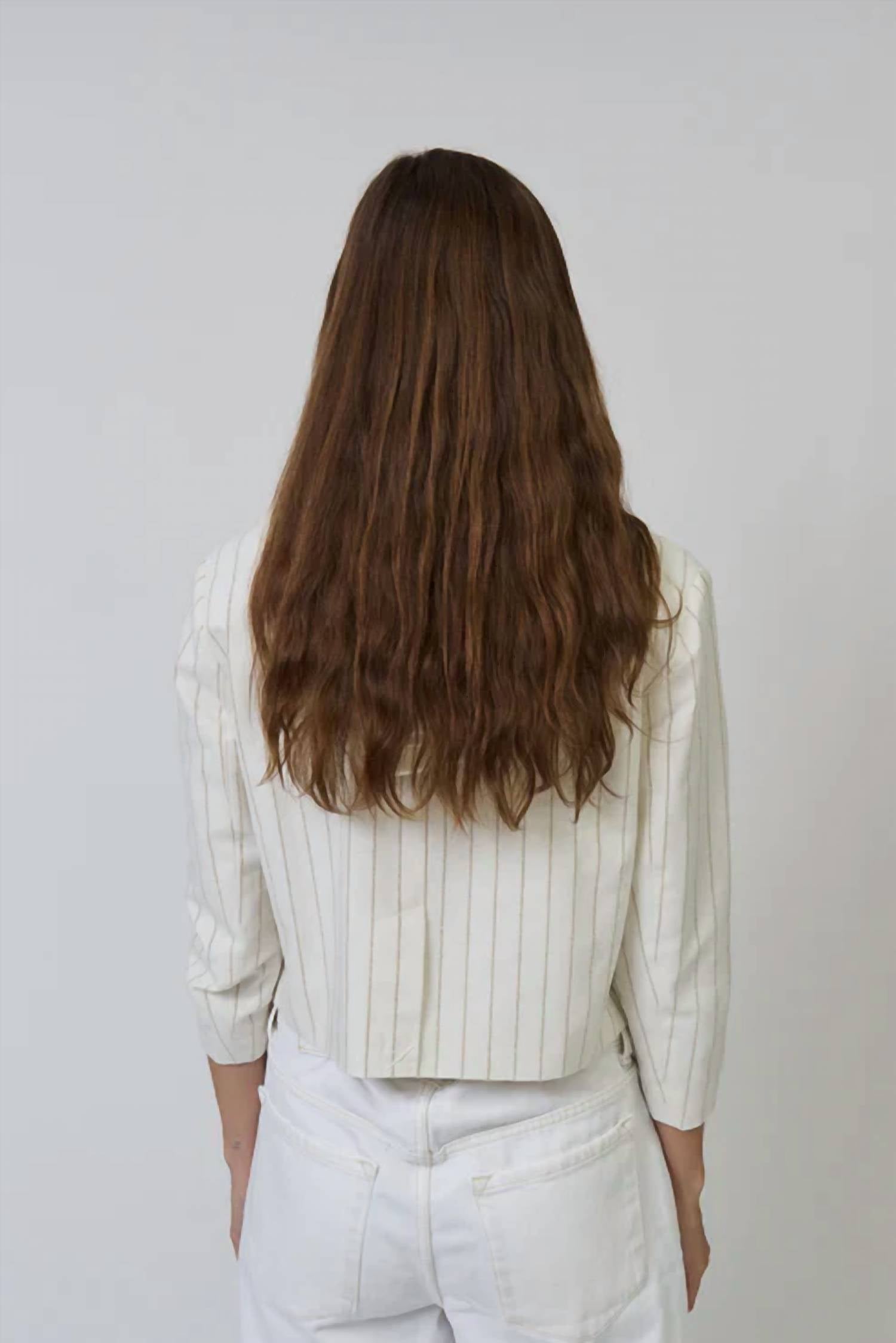 Central Park West - Serena Cropped Sleeve Dickey Jacket