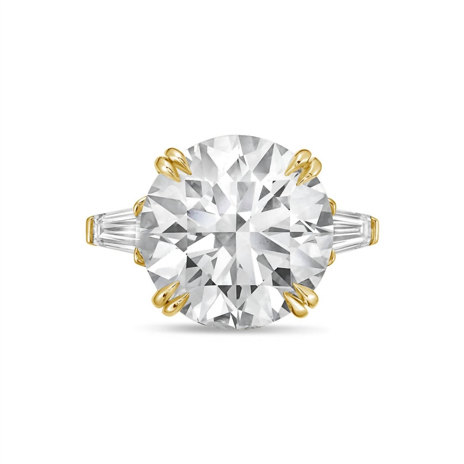 Diana M Jewels - Women's Round & Baguette Lab-Grown Diamond Jewelry Ring (10.00 Ct) - Bold