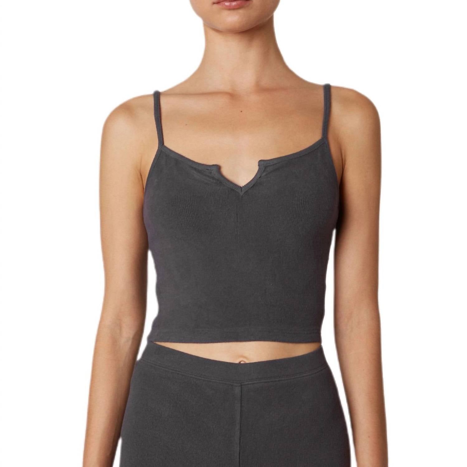 Nia - Notched Tank Top