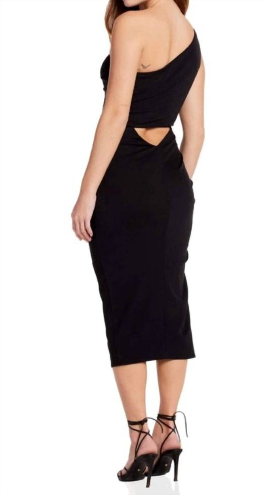 Katie May - New Age Ruched One Shoulder Bodycon Cocktail Dress