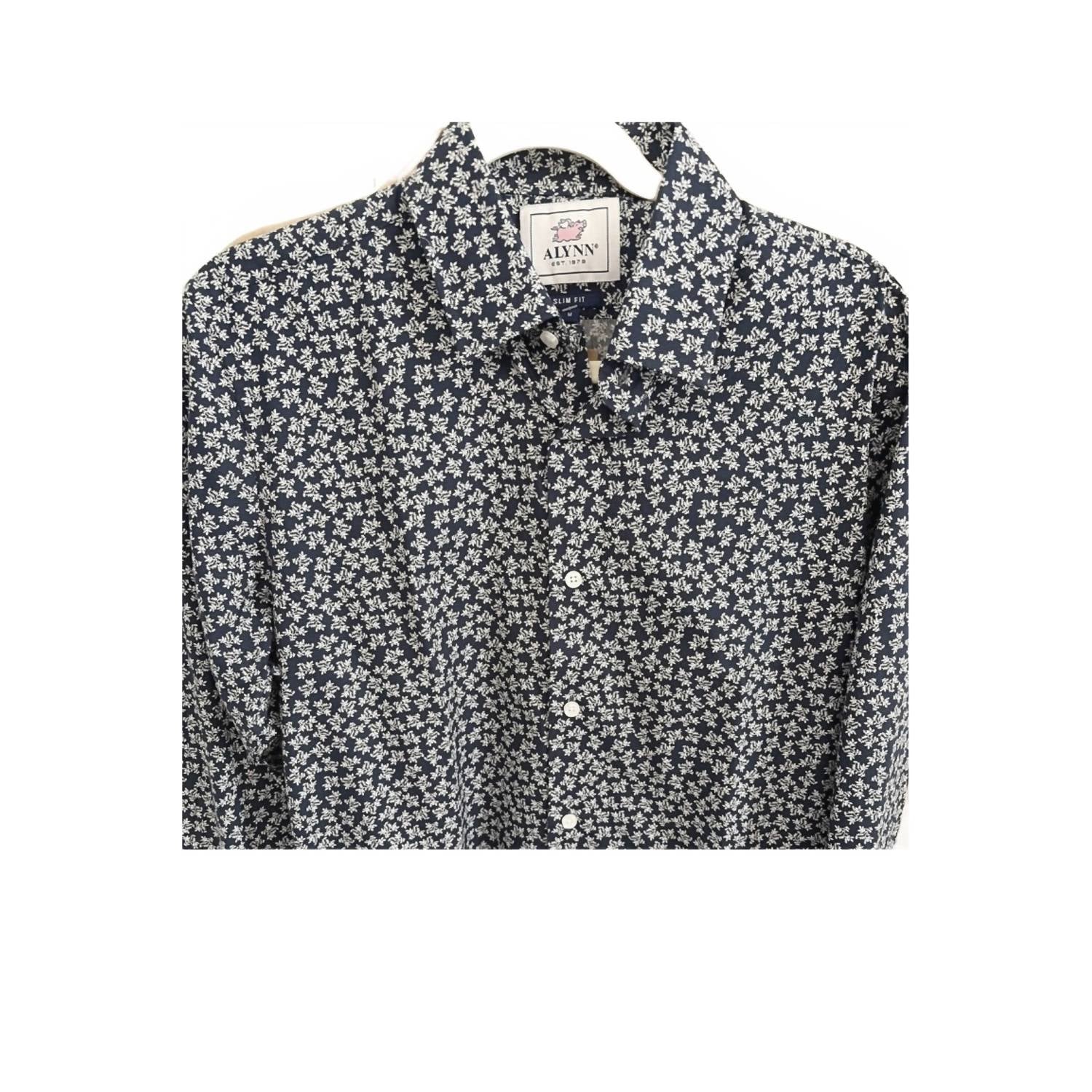Alynn - Men's Brooks Untuckable Slim Fit Dress Shirt