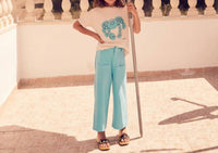 Wynken - Contrast Stitch Corda Pants