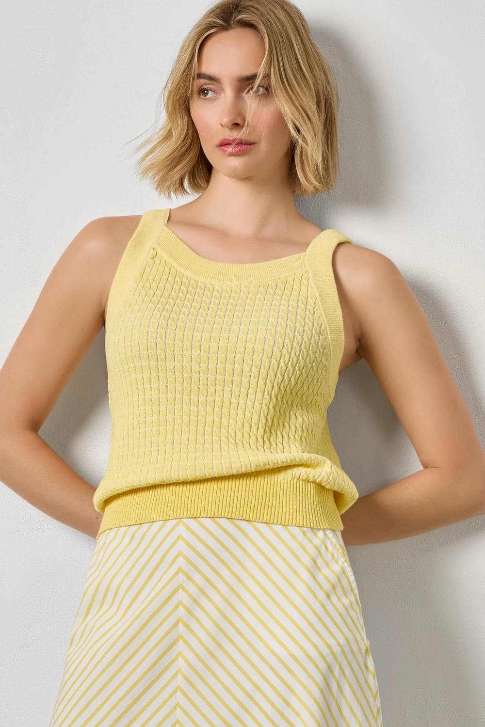 Lilla P - Mini Cable Knit Tank Top