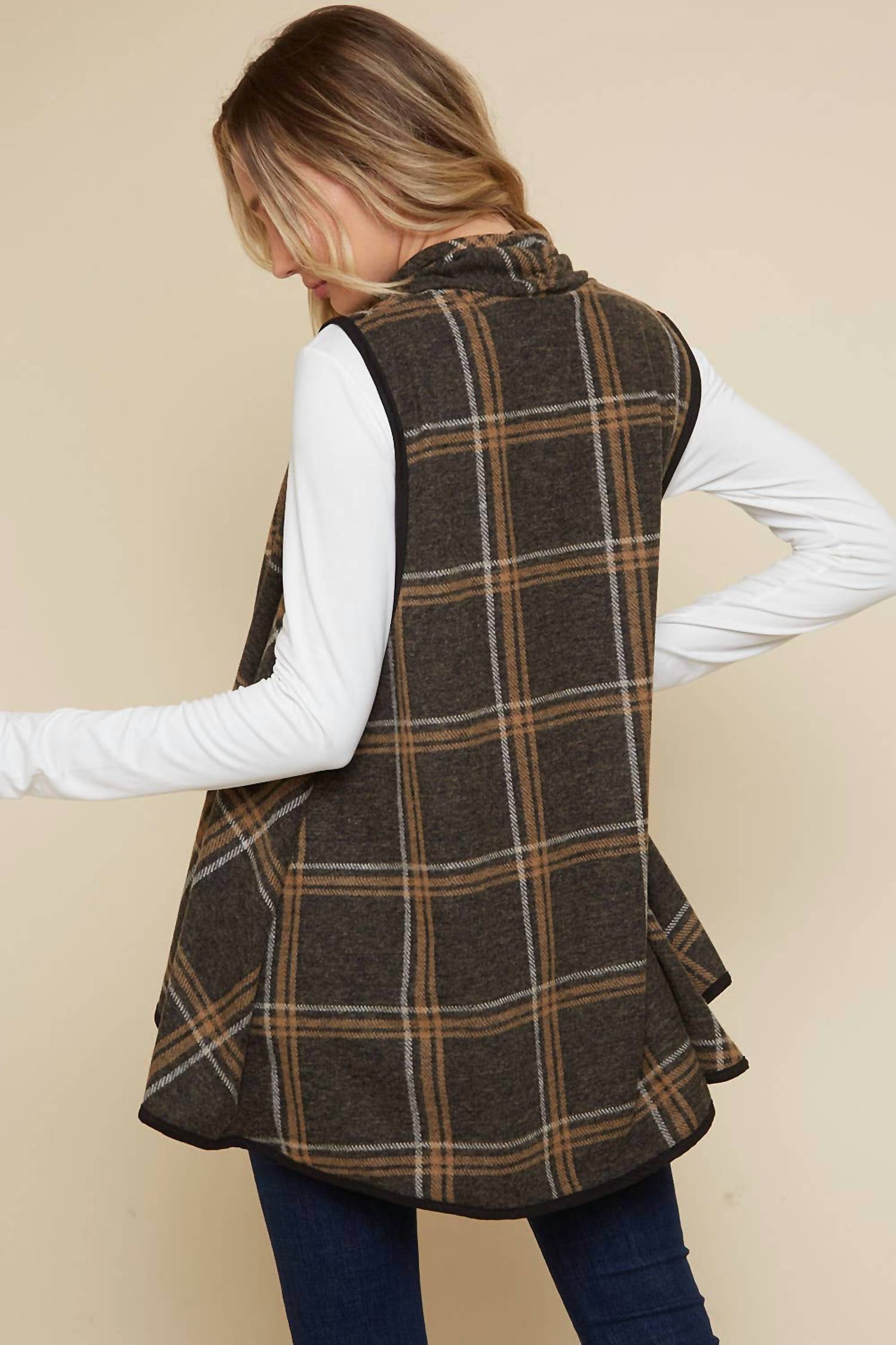 Saints & Hearts - Canyon Winds Plaid Cascade Vest