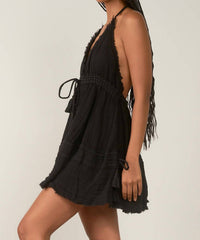 Elan - HALTER MINI DRESS