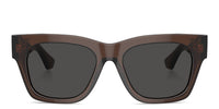 Burberry Women's Be4424f 4116/87 Square Sunglasses in brown dark grey - women's accessory - detail view