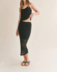 Sage The Label - Cappuccino Open Knit Tank Top