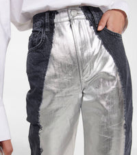 Frame - Pierced Straight Leg Denim Jeans