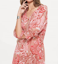 Oneseason - Amalfi Short Poppy Midi Dress