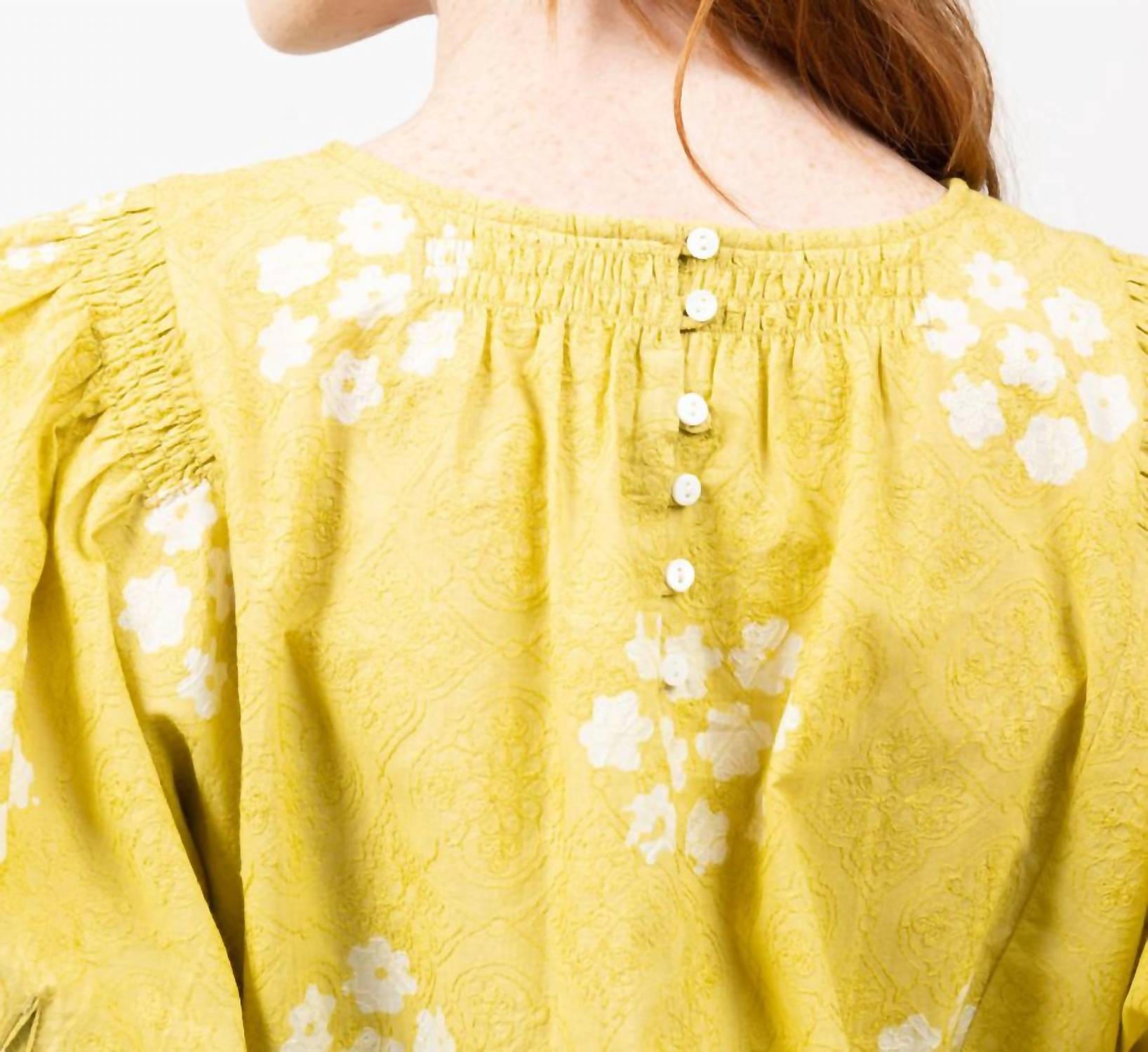 Ivy Jane - Over Embroidered Printed Top