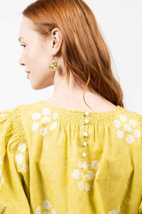 Ivy Jane - Over Embroidered Printed Top