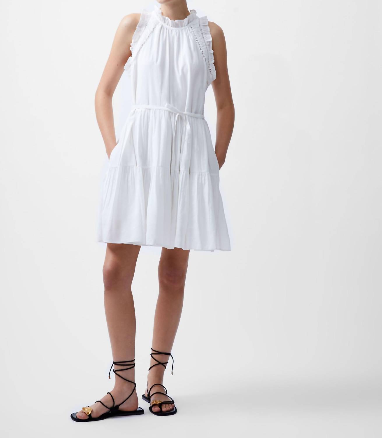 French Connection - Emily Tiered Flared Dress