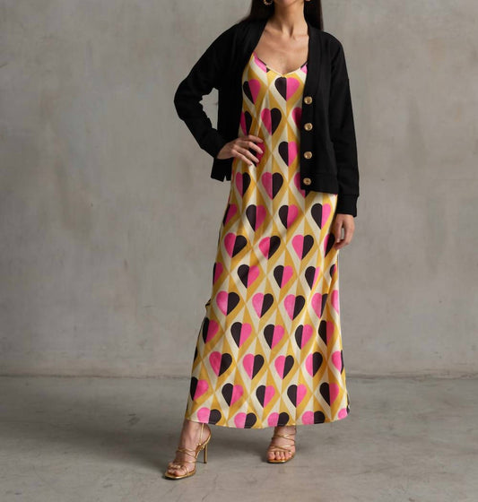 Care Tucker - Lennon Zipslip™️ All Over Heart Midi Dress